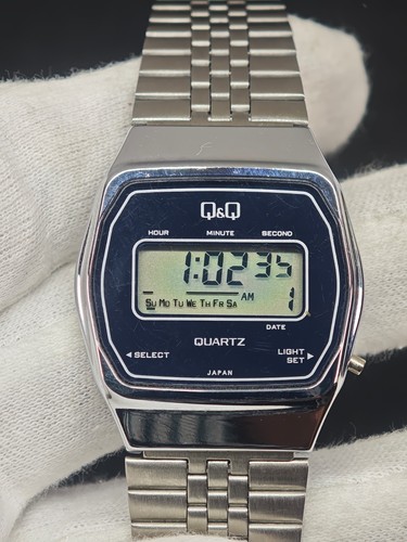 Vintage digital lcd uhr - q&q,